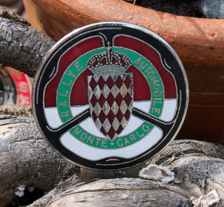Vintage Automobile CAR Badge Automobile Rally Monte Carlo Mercedes BMW